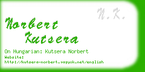 norbert kutsera business card